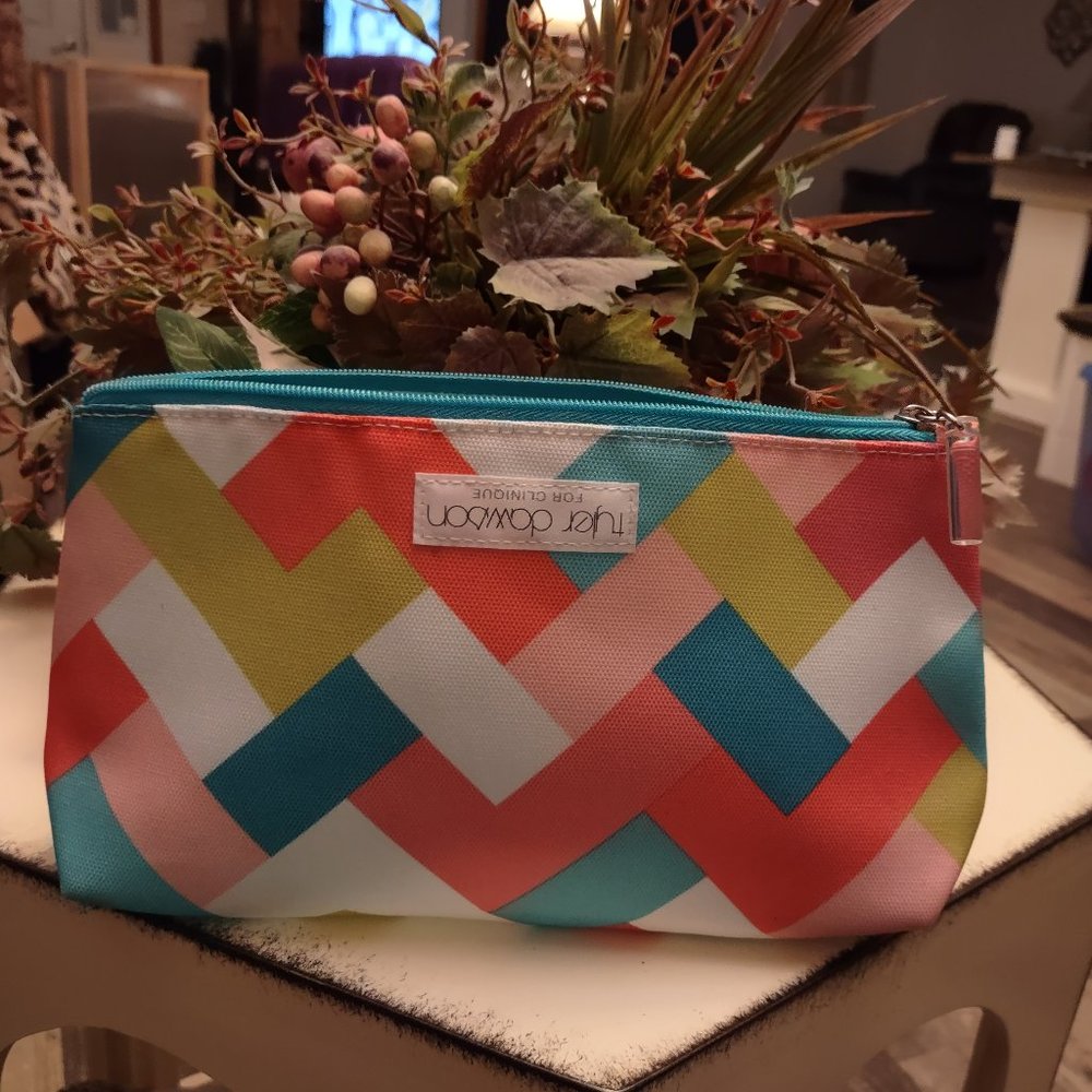 Clinique Chevron Makeup Bag